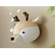 thumbnail image 3 of Decoración de pared con cabeza de peluche para guardería, adorable cabeza de peluche para colgar en la pared, decoración para dormitorio infantil o sala de juegos, decoración de mesa para sala de esta, 3 of 5