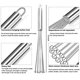 thumbnail image 5 of batidores de cocina, batidor de masa danés, batidor de alambre de acero inoxidable, apto para cocinar, remover, batir (30,5 cm, 33 cm), 5 of 7