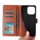thumbnail image 5 of Funda Cartera para iPhone 15 Pro Max con Tarjetero, Soporte y Cordón - Protección Marrón, 5 of 6