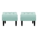 thumbnail image 1 of Set Pouf Wood 1c Felpa 00 Verde Agua, 1 of 5