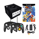 thumbnail image 1 of Nintendo GameCube Video Game Console Bundle, Jet Black with 2 Retrofam Controllers (Black) and Sonic Heroes Game (Refurbished), 1 of 6