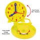 thumbnail image 4 of Reloj de aprendizaje para niños, reloj de demostración para enseñar a decir la hora, reloj de juguete educativo para niños, reloj de educación temprana para aprender la hora, 4 pulgadas, 4 of 7