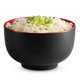 thumbnail image 2 of Ramen Bowl KoOk Ceramic de gran capacidad, 1 litro, juego de 4 unidades, color negro y rojo, 2 of 6