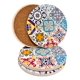 thumbnail image 3 of Set 4 Posavasos Colorido Ceramica Y Corcho 4 Piezas Redondo multicolor, 3 of 3