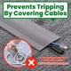 thumbnail image 4 of Cubierta para cables ECOHomes gris 3 m para alfombras de 10 cm, 4 of 9