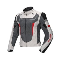 Ioensy - Chaqueta Impermeable Para Motocicleta Hombres Mujeres Almohadillas Protectoras Duraderas Chaqueta Para Montar L Blanco