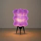 thumbnail image 1 of Lámpara de Mesa Velador SLVJE Aura Wave E27 Impresa en 3D 16 cm Violeta + Ampolleta, 1 of 1