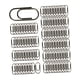 thumbnail image 3 of 100 clips de papel para notas, clips clasificados de metal, fáciles de usar, resistentes al óxido, suministros creativos de oficina, clips para el Negro, 3 of 5