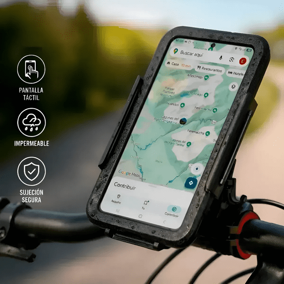 Soporte Celular Tactil Bicicleta Impermeable Manubrio