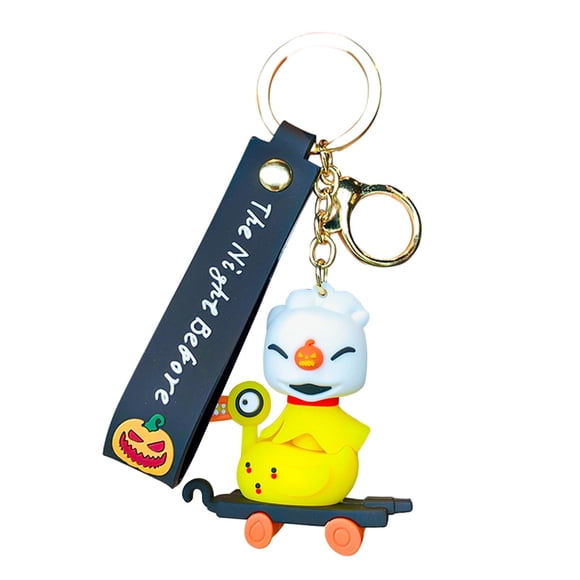 Colgante De Bolso Llavero Lindo De Parejas Llavero De Halloween Para Mochila Bolso Tote Pato Amarillo