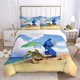thumbnail image 1 of Cartoon Animals 3 Quilt Duvet Cover Set Queen Bedclothes Pillowcase3-Piece Bedding Set, 1 of 5