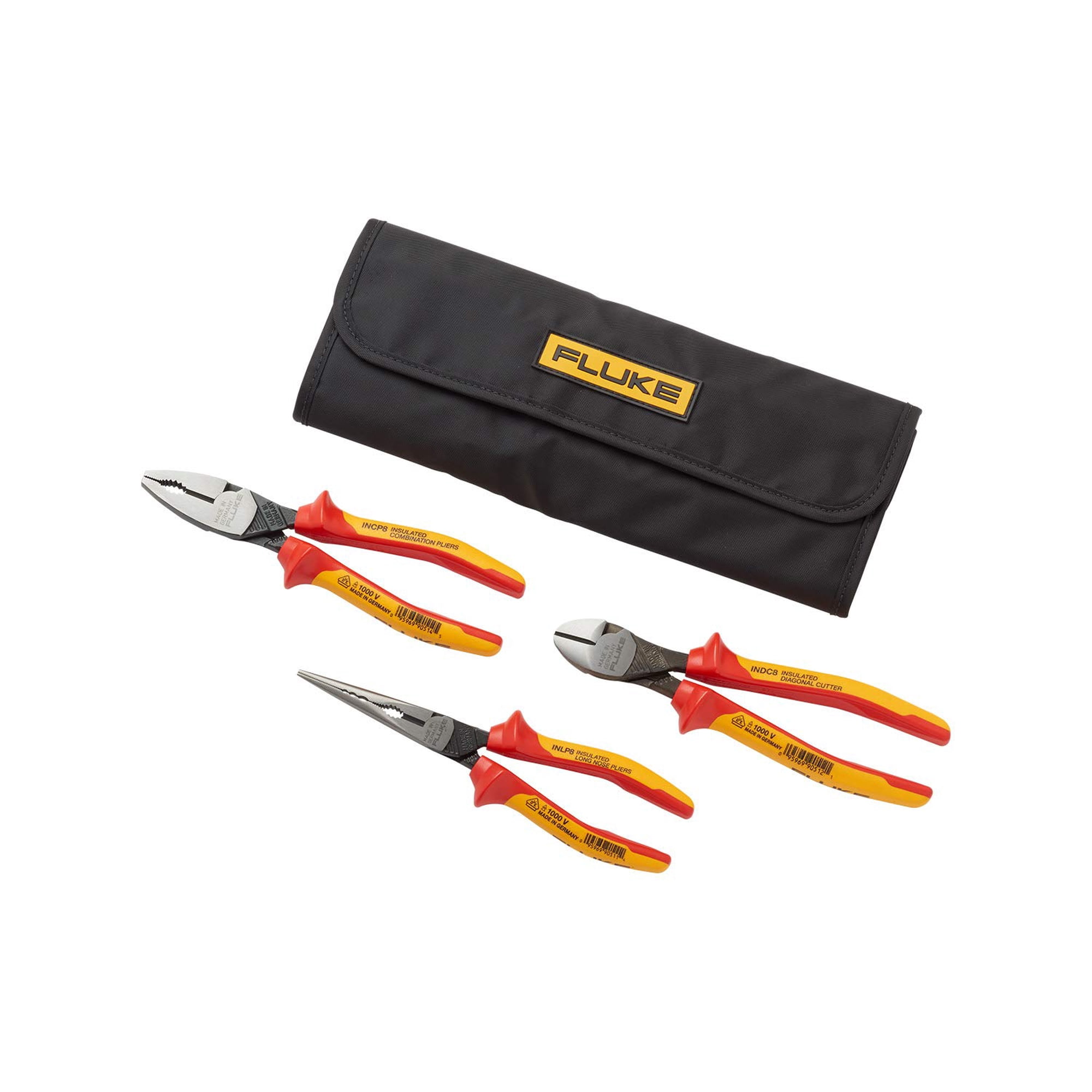 Kit De Alicates Fluke Ikpl3 Con Aislamiento De 1000 V Con Cortador De Punta Larga