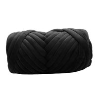 Bothyi - Chunky Yarn Crocheting Mantas Diy Jumbo Yarn Para Throw Pillow Alfombras Crochet Black