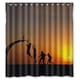 thumbnail image 1 of Cortina de ducha con diseño de baloncesto, juego de cortinas de baño con ganchos, tamaño 36 x 72 pulgadas, 1 of 3