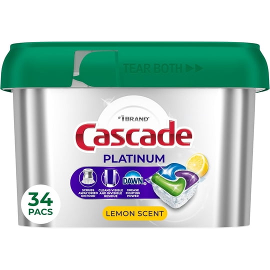 Cascade Platinum Actionpacs, Detergente Para Lavavajillas