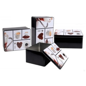 Vgo - Lata 14.5X10X5X4 Rectang. Coffe Design