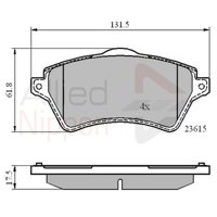 Pastillas Freno Para Auto Allied Nippon Adb0873