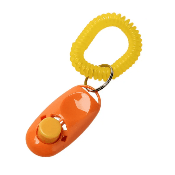 Clicker Adiestramiento Perro Entrenamiento Canino Mascotas (Naranjo)