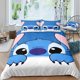 thumbnail image 2 of Stitch Bedding Duvet Cover Anime Bedding Sets 3D Printed Lightweight 3 Pieces Comforter Cover Sets, 2 of 5