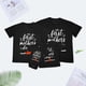 thumbnail image 3 of Conjuntos familiares a juego para mamá y yo: camisetas con letras pequeñas para mamá y papá, camisetas para el Día de la Madre, ropa para sesión de fotos familiar para madre, padre y bebé, pijama a ju, 3 of 4