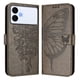 thumbnail image 1 of Funda cartera mariposa para Samsung Galaxy S26 Edge con soporte y ranuras para tarjetas Gris, 1 of 6