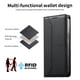 thumbnail image 4 of Funda tipo cartera con bloqueo RFID para Samsung Galaxy S26 cubierta magnética de cuero con tapa y soporte Negro, 4 of 6
