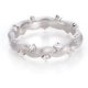 thumbnail image 1 of Anillos de Boda Blancos/dorados para Mujer con Acabado Cepillado Anillos de Plata Esterlina S925 Anillo de Diamante Simulado Anillos de Banda de Eternidad para Mujer Anillos de Compromiso de CZ para, 1 of 6
