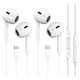 thumbnail image 1 of Auriculares Hightacoo USB‑C con cable, paquete de 2, micrófono y control remoto, 1 of 7