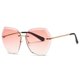 thumbnail image 1 of Gafas de sol oversize sin montura con lente de diamante AE0534 para mujer AEVOGUE, 1 of 6