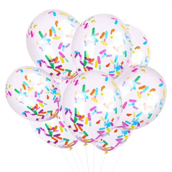 Paquete de globos de fiesta, globos de cumpleaños, con confeti, 24 unidades