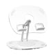 thumbnail image 4 of Soporte de escritorio para tableta, soporte para tableta, accesorios de escritorio, flexible, plegable, giratorio, soporte para tableta, soporte para teléfono compacto Blanco, 4 of 5