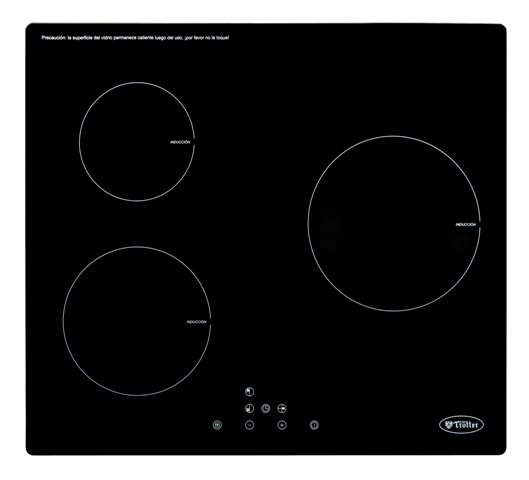 Albin Trotter - Encimera Eléctrica De Inducción 3P Vidrio Templado Negra