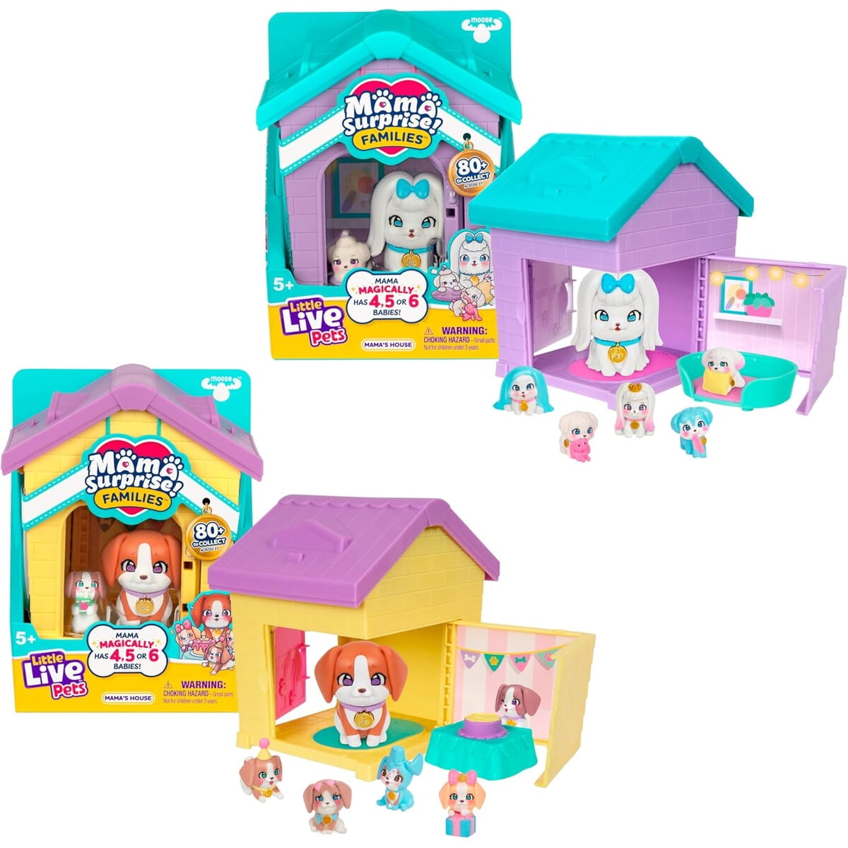 Set Casa De Perros Little Live Pets Mama Surprise Fam