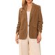 thumbnail image 1 of INSPIRE CHIC Blazers de pana para mujer elegantes y casuales con un botón, solapa, manga larga, chaquetas de traje de oficina con bolsillos XL marrón, 1 of 6