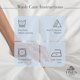 thumbnail image 5 of Juego de sábanas Linen Home, 100% algodón, percal, tamaño queen, azul, 5 of 9