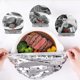 thumbnail image 4 of Cubiertas alimentos aluminio reutilizables engrosadas bordes elásticos ajustan cualquier plato, 4 of 7