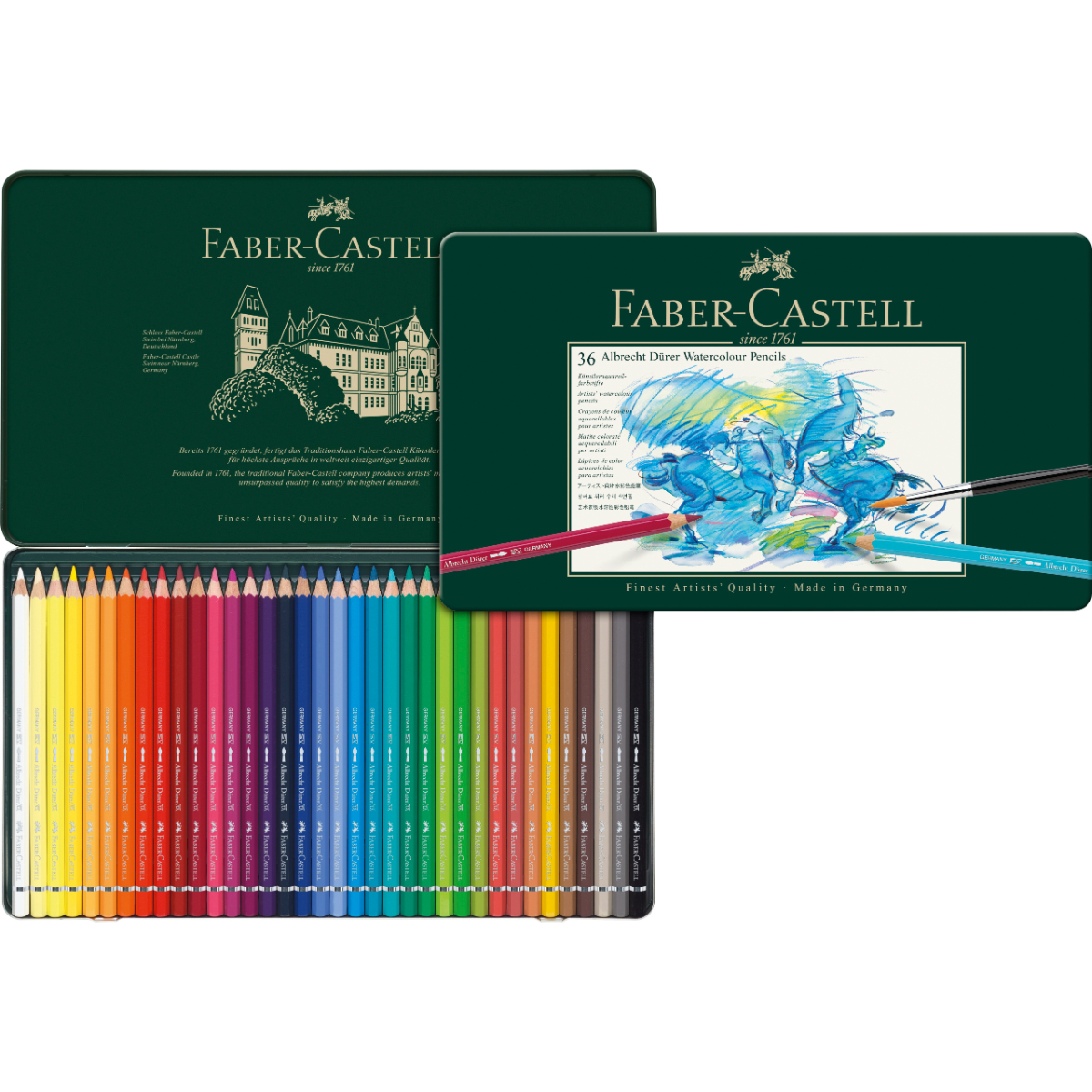 Faber Castell - Lápiz De Color Acuarelable A.Dürer Faber-Castell X36 Colores