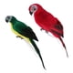thumbnail image 5 of 2pcs Realista Guacamayo Loro Pluma Artificial Pájaro Animal Juguetes Rojo Y Verde, 5 of 5