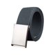 thumbnail image 1 of Cinturón Ajustable de Cintura Unisex de Lona SIN AGUJEROS con Hebilla Deslizante INSPIRE CHIC Hebilla de Plata-Gris Oscuro, 1 of 5