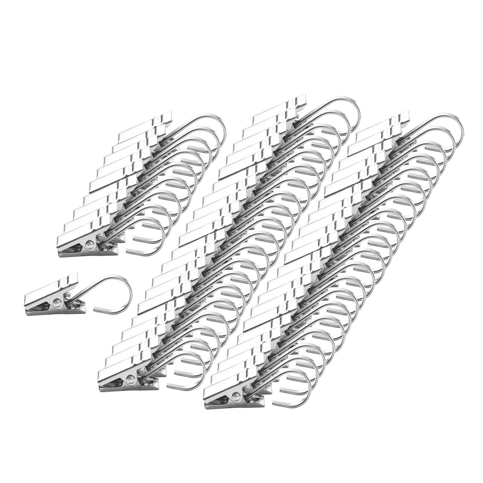 Bothyi - Juego De 50 Pinzas De Gancho Para Cortina, Abrazaderas Para Ropa De Toalla, Decoración De Fiesta, Caravana