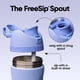thumbnail image 2 of Botella de agua Owala FreeSip aislada 470 ml azul, 2 of 6