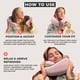 thumbnail image 3 of Almohada de viaje para el cuello FlyHugz de espuma viscoelástica para adultos y niños, 3 of 6