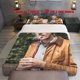 thumbnail image 1 of 3pcs Brown Jacket for Man Smoking in Front of Green Plants Themed Print Bedding Set Soft Duvet Cover and Two Pillowcases, 1 of 5
