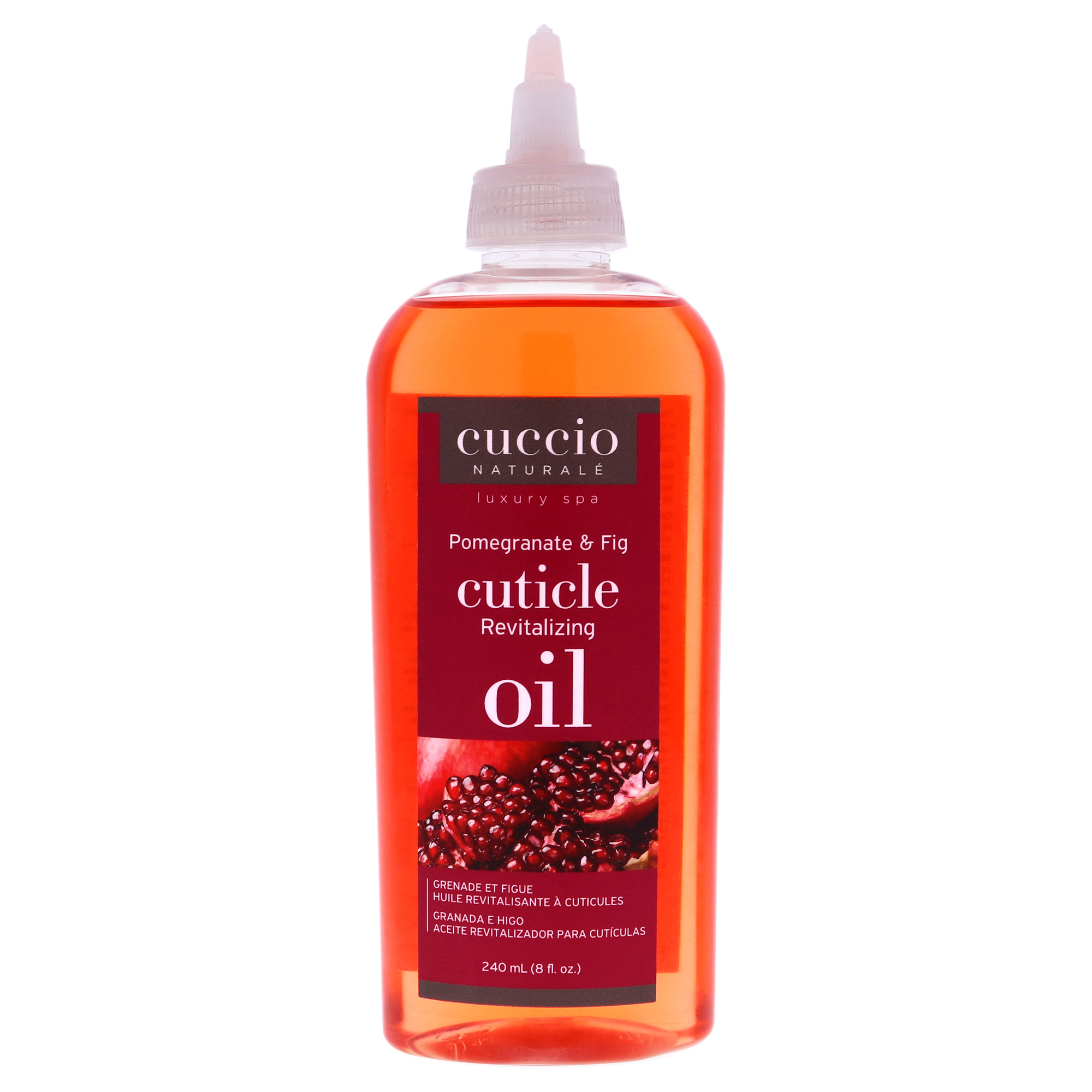 Cuccio Naturale - Aceite Revitalizante Para Cutículas - Manicura De Granada E Higo De Para Unisex - 8 Oz De Aceite