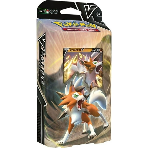 Baraja de Batalla Pokemon Crashing Fangs Lycanroc V Pokemon