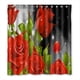 thumbnail image 1 of Cortina de ducha con diseño de rosas, con ganchos, 167 x 183 cm, 1 of 3