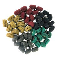 Magideal - Juego De Ruedas De Pulido 100X, Cabezal De Lijado De Molienda, Vástago De 1/8 ""(3Mm), Cerdas De 25Mm, Accesorio De Taladro De Rueda De Pulido Abrasivo