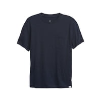 Camiseta Gap Pocket Crew Blue Galaxy Para Niños Talla L