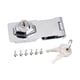 thumbnail image 3 of Cerraduras De Cerrojo Con Llave Cerradura De Cerrojo Con Tornillos Cerraduras De Caja De Herramientas De 2 Llaves Para Puertas Pequeñas, 3 of 5