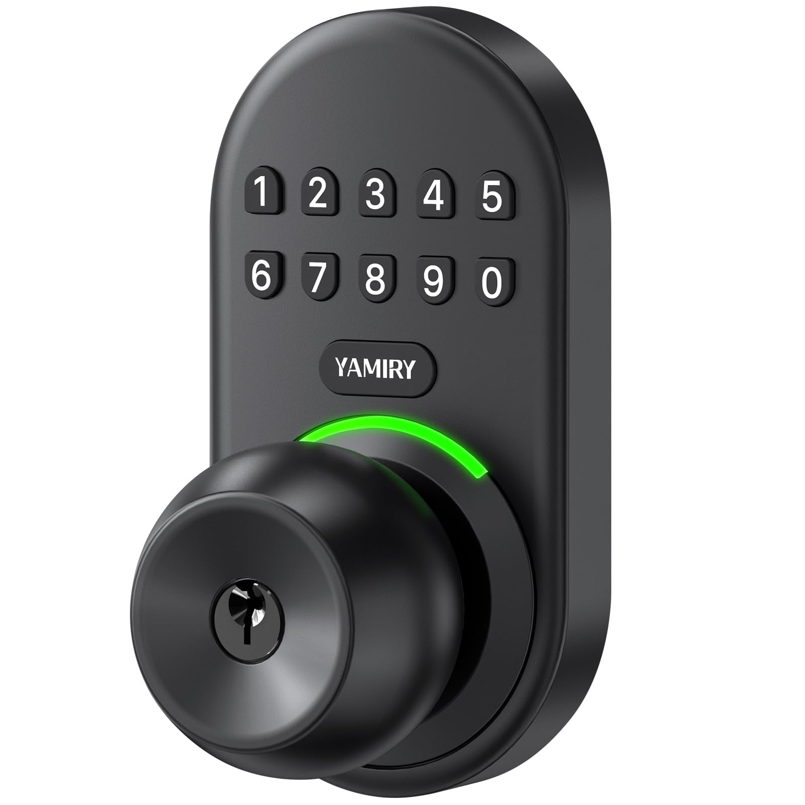 Yamiry - Cerradura Inteligente Con Perilla Entrada Sin Llave Para Puerta De Entrada